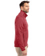 Tuskegee Golden Tigers Cutter & Buck Mainsail Sweater-Knit Mens Full Zip Jacket Cardinal Red Heather Side