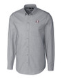 Texas Southern Tigers Cutter & Buck Stretch Oxford Mens Long Sleeve Dress Shirt Charcoal Mannequin