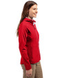 New England Patriots Cutter & Buck Adapt Eco Knit Hybrid Recycled Womens Full Zip Jacket Red Side
