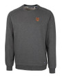 Tuskegee Golden Tigers Cutter & Buck Saturday Cotton Blend Mens Crew Neck Sweatshirt Charcoal Heather Mannequin