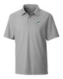 Miami Dolphins Cutter & Buck Big & Tall Breakthrough Polo Polished Medium Gray Mannequin