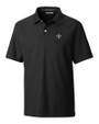 New Orleans Saints Cutter & Buck Big & Tall Breakthrough Polo Black Mannequin