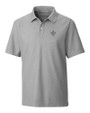 New Orleans Saints Cutter & Buck Big & Tall Breakthrough Polo Polished Medium Gray Mannequin