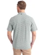 Baylor Bears Cutter & Buck Virtue Eco Pique Botanical Print Recycled Mens Polo Hunter Green Back