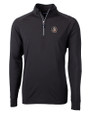 Florida State Seminoles Cutter & Buck Adapt Eco Knit Stretch Recycled Mens Big and Tall Quarter Zip Pullover Black Mannequin