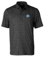 Indiana State Sycamores Cutter & Buck Pike Constellation Print Stretch Mens Polo Black Mannequin