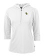 Baylor Bears Cutter & Buck Virtue Eco Pique Recycled Half Zip Pullover Womens Hoodie White Mannequin