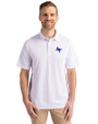 Air Force Falcons Cutter & Buck Virtue Eco Pique Recycled Mens Big and Tall Polo White Front