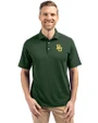 Baylor Bears Cutter & Buck Virtue Eco Pique Recycled Mens Big and Tall Polo Hunter Green Front