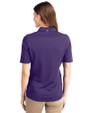 Minnesota Vikings Cutter & Buck Virtue Eco Pique Recycled Womens Polo College Purple Back