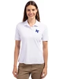 Air Force Falcons Cutter & Buck Virtue Eco Pique Recycled Womens Polo White Front