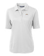 Los Angeles Chargers Cutter & Buck Virtue Eco Pique Recycled Womens Polo White Mannequin