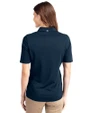 Emory Eagles Cutter & Buck Virtue Eco Pique Recycled Womens Polo Navy Blue Back