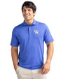 Kentucky Wildcats Cutter & Buck Virtue Eco Pique Recycled Mens Polo Chelan Blue Front