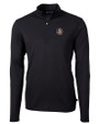 Florida State Seminoles Cutter & Buck Virtue Eco Pique Recycled Quarter Zip Mens Pullover Black Mannequin