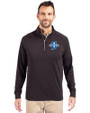 Indiana State Sycamores Cutter & Buck Adapt Eco Knit Stretch Recycled Mens Quarter Zip Pullover Black Front