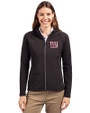 New York Giants Cutter & Buck Adapt Eco Knit Hybrid Recycled Womens Full Zip Jacket Black Front