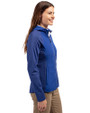 New York Giants Cutter & Buck Adapt Eco Knit Hybrid Recycled Womens Full Zip Jacket Tour Blue Side