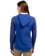 New York Giants Cutter & Buck Adapt Eco Knit Hybrid Recycled Womens Full Zip Jacket Tour Blue Back