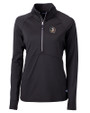 Florida State Seminoles Cutter & Buck Adapt Eco Knit Stretch Recycled Womens Half Zip Pullover Black Mannequin