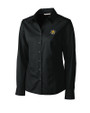 Wichita State Shockers Cutter & Buck Epic Easy Care Fine Twill Womens Long Sleeve Dress Shirt Black Mannequin