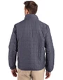 Jackson State Tigers Cutter & Buck Rainier PrimaLoft® Mens Eco Insulated Full Zip Puffer Jacket Anthracite Melange Back