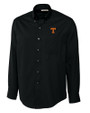 Tennessee Volunteers Cutter & Buck Epic Easy Care Fine Twill Mens Long Sleeve Dress Shirt Black Mannequin