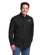 Jackson State Tigers Cutter & Buck Epic Easy Care Fine Twill Mens Long Sleeve Dress Shirt Black Front