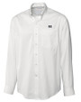 Jackson State Tigers Cutter & Buck Epic Easy Care Fine Twill Mens Long Sleeve Dress Shirt White Mannequin