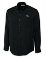 North Carolina Central Eagles Cutter & Buck Epic Easy Care Fine Twill Mens Long Sleeve Dress Shirt Black Mannequin