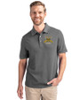 North Carolina A&T Aggies Cutter & Buck Advantage Eco Tri-Blend Pique Mens Big and Tall Polo Elemental Grey Front