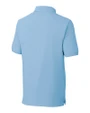 Jackson State Tigers Cutter & Buck Advantage Eco Tri-Blend Pique Mens Big and Tall Polo Atlas Light Blue Mannequin Back