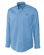 Jackson State Tigers Cutter & Buck Epic Easy Care Nailshead Mens Long Sleeve Dress Shirt Atlas Light Blue Mannequin