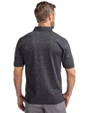 North Carolina A&T Aggies Cutter & Buck Advantage Tri-Blend Space Dye Mens Big and Tall Polo Dark Black Back