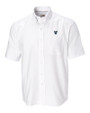 Villanova Wildcats Cutter & Buck Epic Easy Care Nailshead Mens Short Sleeve Dress Shirt White Mannequin