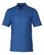 Villanova Wildcats Cutter & Buck Pike Double Dot Print Stretch Mens Polo Indigo Mannequin