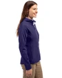 TCU Horned Frogs Cutter & Buck Adapt Eco Knit Hybrid Recycled Womens Full Zip Jacket College Purple Side