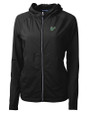 South Florida Bulls Cutter & Buck Adapt Eco Knit Hybrid Recycled Womens Full Zip Jacket Black Mannequin