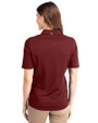 Texas A&M Aggies Cutter & Buck Virtue Eco Pique Recycled Womens Polo Bordeaux Back