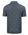 UOP Tigers Cutter & Buck Pike Constellation Print Stretch Mens Polo Black Mannequin Back