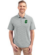 Charlotte 49ers Cutter & Buck Virtue Eco Pique Botanical Print Recycled Mens Polo Hunter Green Front