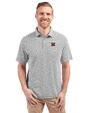 Miami University RedHawks - Cutter & Buck Virtue Eco Pique Botanical Print Recycled Mens Polo Black Front