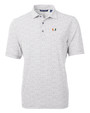 Miami Hurricanes Cutter & Buck Virtue Eco Pique Botanical Print Recycled Mens Polo POL_MANN_HG 1