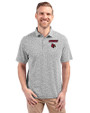 Louisville Cardinals Cutter & Buck Virtue Eco Pique Botanical Print Recycled Mens Polo Black Front