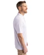 Stephen F Austin Lumberjacks Cutter & Buck Virtue Eco Pique Recycled Mens Polo White Side