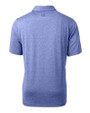 North Carolina A&T Aggies Cutter & Buck Forge Heathered Stretch Mens Polo Tour Blue Heather Mannequin Back