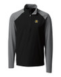 Wichita State Shockers Cutter & Buck Response Lightweight Hybrid Quarter Zip Mens Pullover Windbreaker Black Mannequin