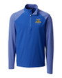 North Carolina A&T Aggies Cutter & Buck Response Lightweight Hybrid Quarter Zip Mens Pullover Windbreaker Chelan Blue Mannequin