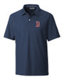 Boston Red Sox Cutter & Buck Breakthrough Mens Polo Liberty Navy Mannequin