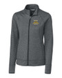 North Carolina A&T Aggies Cutter & Buck Shoreline Heathered Womens Full Zip Jacket Charcoal Heather Mannequin